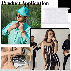 20 ярд полиэстеровой кружевной отделки с музыкальными нотами&nbsp;OCOR-FG0002-83C