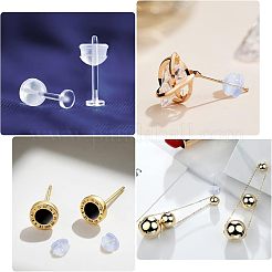 シリコン製ピアスキャッチ  ピアスバックキャッチ  4x5mm  穴：1mm  90個/箱&nbsp;SIL-CA0001-01