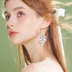 8 шт. 2-х стилевые латунные подвески с инкрустацией из прозрачного кубического циркония&nbsp;ZIRC-AR0001-23