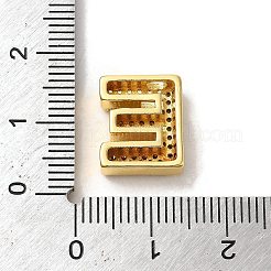 Ciondoli in ottone zirconi chiari micro pavé&nbsp;ZIRC-C009-01G-E