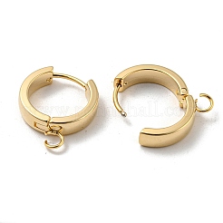 201 фурнитура для сережек-колец Huggie Hoop из нержавеющей стали&nbsp;LS-STAS-A167-01T-G