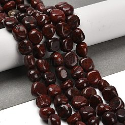 Природные брекчированных яшмы бисер нитей G-P497-01E-92