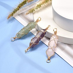 Соединители звеньев естественных смешанных драгоценных камней&nbsp;PALLOY-JF00922