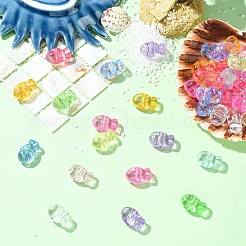 50 шт. Прозрачные акриловые бусины&nbsp;TACR-YW0003-16