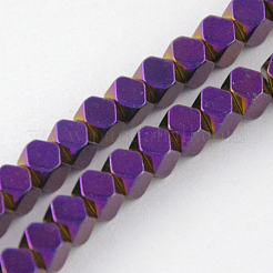 Non magnetici perle ematite sintetico fili&nbsp;G-Q875-4x4mm-5