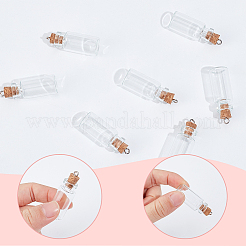 10 x leere Wunschflaschenanhänger aus Glas.&nbsp;AJEW-SC0001-91