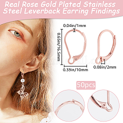 50 шт. фурнитура для сережек из нержавеющей стали 304 STAS-BBC0005-30