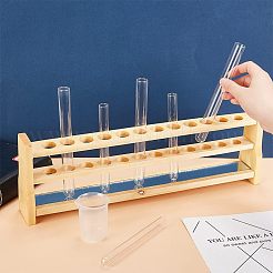 Présentoirs à tubes cylindriques colorimétriques multi-usages en bois&nbsp;ODIS-WH0029-69C