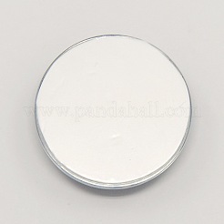 Синие и белые цветочные печатных стеклянные кабошоны GGLA-A002-16mm-XX