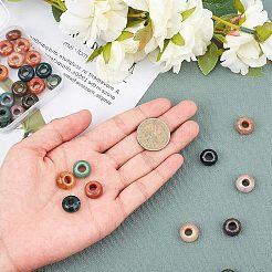 Природного индийского агата Европейский бисером G-NB0001-33B