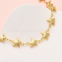 Пляжные ожерелья из нержавеющей стали 304 с морскими животными для женщин NJEW-G178-04G-01