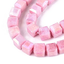 Антикоррозийные гальванические стеклянные бусины&nbsp;GLAA-T025-8mm-10H