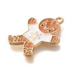Noël alliage thème pendentifs émail&nbsp;ENAM-Q509-02KCG-13