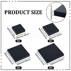 4 шт. 4-х стилевые акриловые подставки для дисплеев&nbsp;ODIS-BC0001-24B