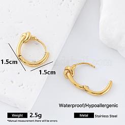 Boucles d'oreilles créoles en acier inoxydable 304 pour femmes&nbsp;MV0057