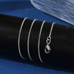 1 мм латунные цепочки с покрытием панциря для женщин и мужчин&nbsp;MAK-L044-26P