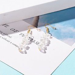 Aretes colgantes con cuentas de chip de cuarzo natural&nbsp;EJEW-JE04788-03