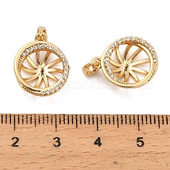 Латунный микро-паве кубический цирконий KK-NH0009-08G