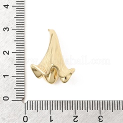 真鍮チャーム  ペチュニアの花のチャーム  14KGP本金メッキ  27x18x17mm  穴：1.2mm&nbsp;KK-B179-04G