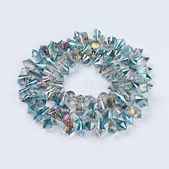 Fili di perle appuntite di vetro&nbsp;GLAA-F080