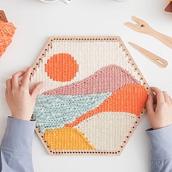 Деревянная вязальная вилка и наборы игл с большим ушком TOOL-NB0001-27