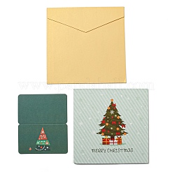 3D Weihnachtsbaum Pop-up-Papiergrußkarte&nbsp;AJEW-P124-E01