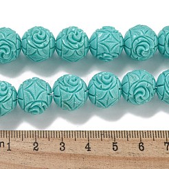 Нити резных бусин из синтетического коралла CORA-I023-02