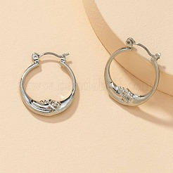 Серьги-кольца из лунного сплава&nbsp;FS-WG73DC3-02