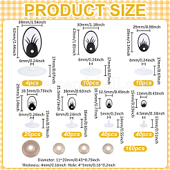 Пластиковые защитные глаза для кораблей&nbsp;DIY-PH0031-68