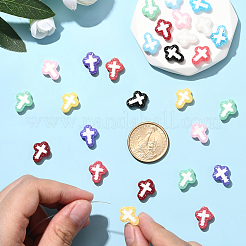 20 шт. двухцветные окрашенные стеклянные бусины&nbsp;BLOW-SC0001-03