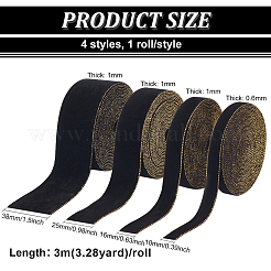 12м 4 стиля односторонняя бархатная лента&nbsp;OCOR-BC0006-45B