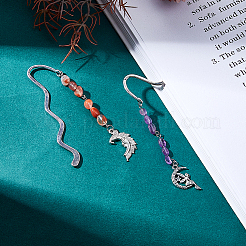 Сплавные волнистые закладки AJEW-DC00022