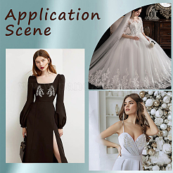 1 пара латунных страз для украшения свадебного платья FIND-GF0006-54