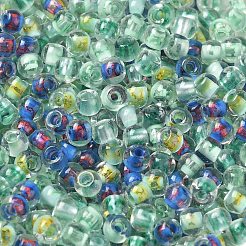 Прозрачный стеклянный круглый бисер&nbsp;X1-SEED-B001-05A-09