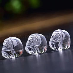 天然石クオーツクリスタルビーズ  ライオン  ロッククリスタルビーズ  14mm&nbsp;PW-WGC641A-01