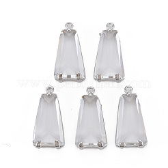 Pendentifs en verre transparent&nbsp;X-GLAA-Q088-024A