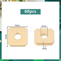 60 шт. Латунные дистанционные бусины KK-PH0006-71