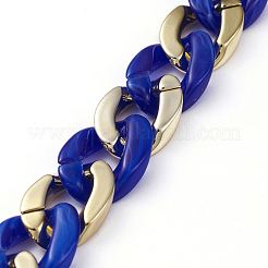 Cadena de bordillo de plástico ccb hecha a mano&nbsp;AJEW-JB00678-06