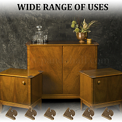 8 шт. треугольные латунные защитные уголки FIND-DR0001-53