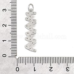 Подвески из латуни с микропаве ко Дню матери и кубическим цирконием&nbsp;KK-V007-26P