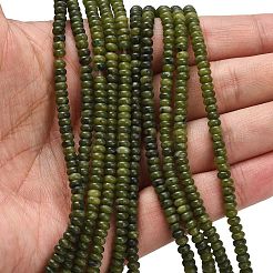 Тайвань природного нефрита бисер нитей G-L635-A13-4x2mm