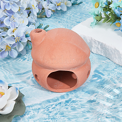 Adornos de cerámica para casa de escondite de camarones y peces&nbsp;AJEW-GF0014-49