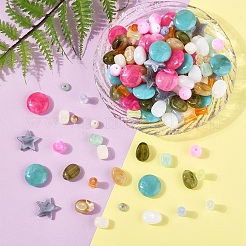 210шт 8 стиля прозрачные акриловые бусины&nbsp;OACR-YW0003-22