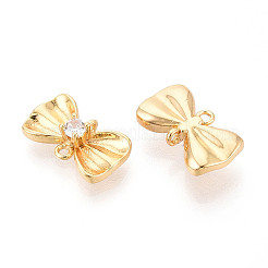 Латунные подвески из прозрачного кубического циркония&nbsp;KK-N272-12G