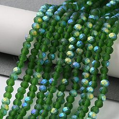 Chapelets de perles en verre imitation jade&nbsp;EGLA-A034-T3mm-MB24