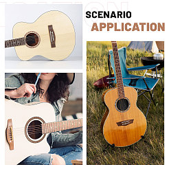 3 шт. 3-цветная деревянная наклейка на резонаторное отверстие для классической гитары&nbsp;DIY-CA0008-07