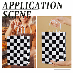 40 шт. упаковочные сумки из тартановой бумаги с принтом&nbsp;CARB-GO0001-01