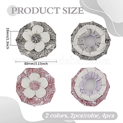 4 шт. двухцветный чехол для дверной ручки из полиэстера&nbsp;DIY-FG0007-09