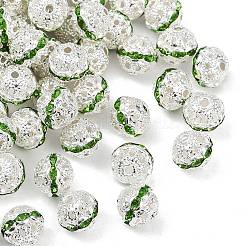 Латунные бусины со стразами  RB-H041-6