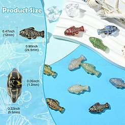 10шт 10 цвета бусины лэмпворк ручной работы LAMP-CJ0002-66